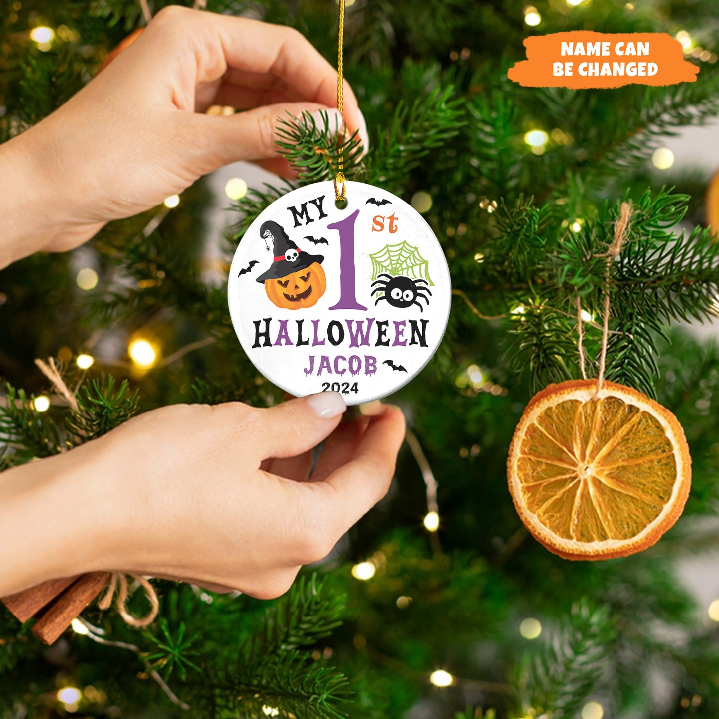 Petthouse | My First Halloween Ornament, Baby First Halloween Gift, Baby Halloween Gift, Gift For Baby