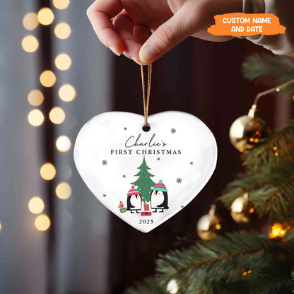 Petthouse | Personalized Baby's First Christmas Ornament 2024, First Christmas Ornament, Christmas Tree