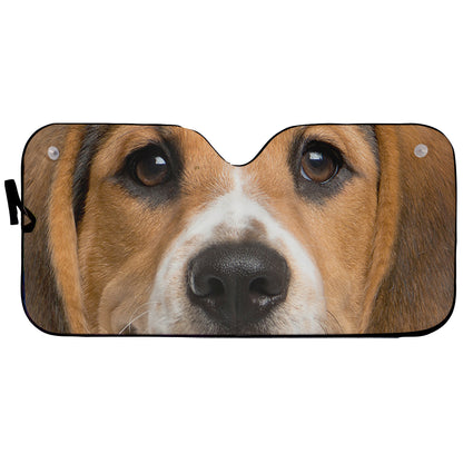 Petthouse | Beagle Dog Windshield Sunshade Cute Pet Car Sunshade Car Decoration Car Accessories Dog Dad Mom