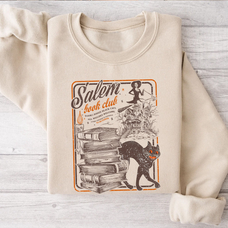 Petthouse | Salem Book Club Shirt, Bookish Halloween Shirt, Salem Witches Spooky Season Ghost Skeleton