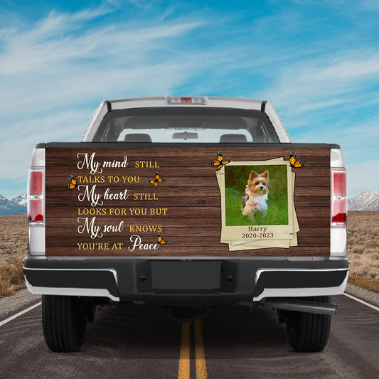 Petthouse | Yorkshire Terrier You Are At Peace Tailgate Wrap Loss Dog Tailgate Decal Memorial Dog Truck