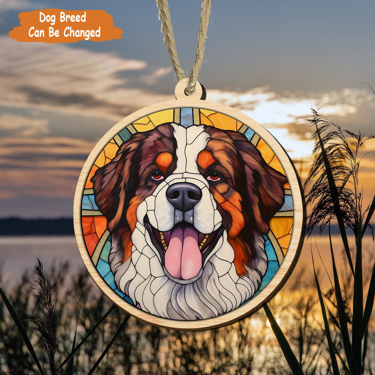 Petthouse | Personalized Dog Stained Glass Effect Suncatcher, Loss Of Pet Sympathy Gift, Pet Memorial Gift