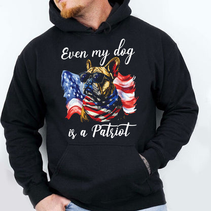 Petthouse | Custom Dog July 4th American Even My Dog Is A Patriot Shirt, Independence Day, Gift Dog