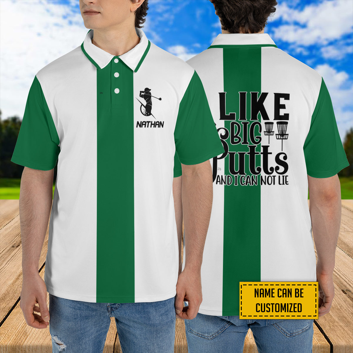 Petthouse | Customized Name Golf I Like Big Putts And I Can Not Lie Polo Shirt Golf Sport Shirt Golfers Golf Players