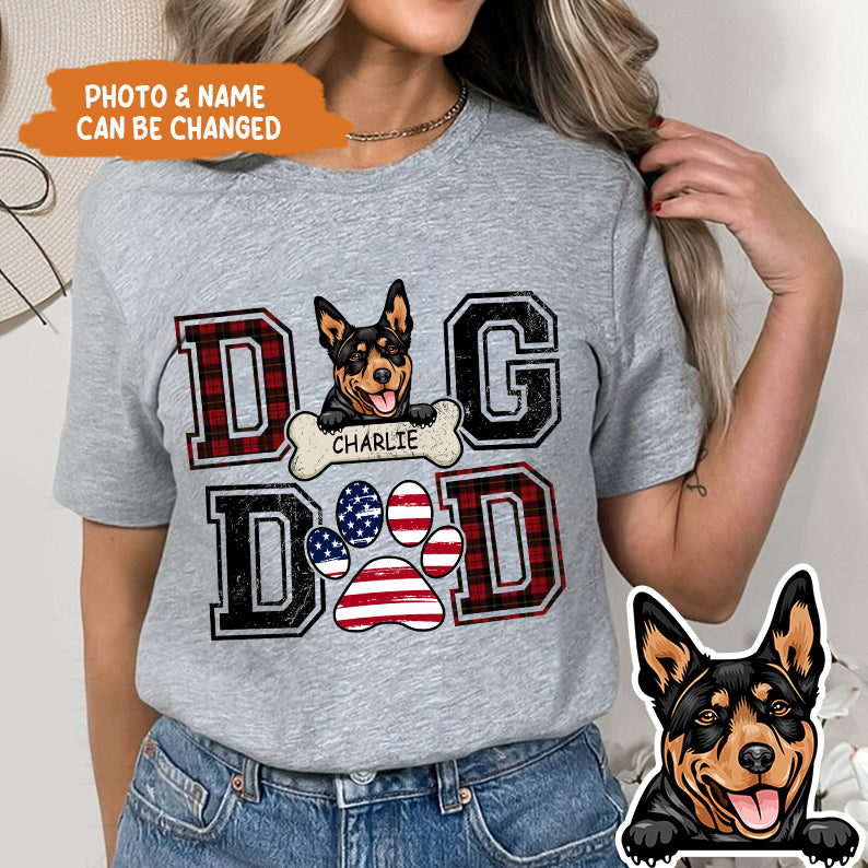 Petthouse | Custom Dog Dad Independence Day Shirt - Best Dog Dad Ever 4 Of July - Fathers Day Gift