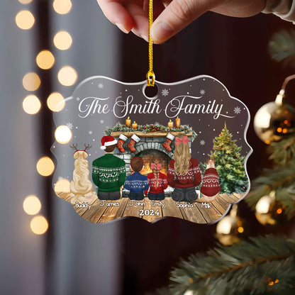 Petthouse | Personalized Family With Pets Ornament, Family Christmas Ornament, Christmas Keepsake, Xmas Gifts