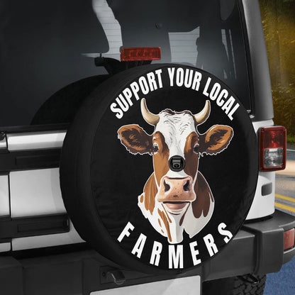 Petthouse | Support Your Local Farmers With A Cow Spare Tire Cover For Farmer Funny Cow Cattle