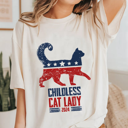 Petthouse | Childless Cat Lady Shirt, 2024 Childless Cat Ladies Tshirt, Cat Mom Shirt, Comma La Cat