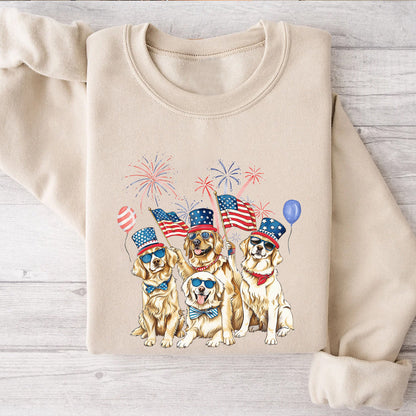 Petthouse | Golden Retriever 4th Of July Shirt, Independence Dog Mom Fourth Of July Gift Tee