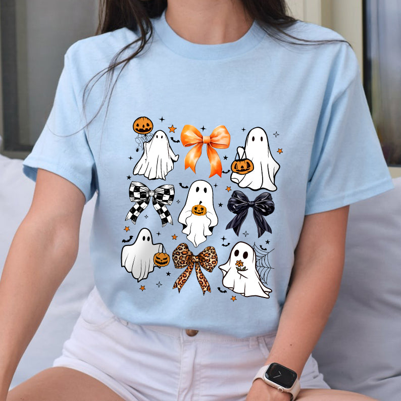 Petthouse | Coquette Halloween Shirt, Cute Ghost Pumpkin Shirt, Spooky Season Social Club Shirt