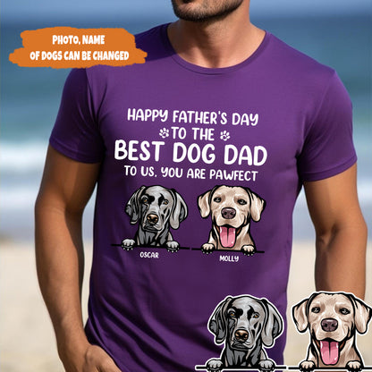 Petthouse | Custom Best Dog Dad Shirt, Happy Father's Day Gift, Gift For Dad, Dog Lovers Gift