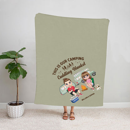 Petthouse | Personalized Fleece Blanket For Husband/boyfriend, This Is Our Camping Cuddling Blanket Camping Anniversary