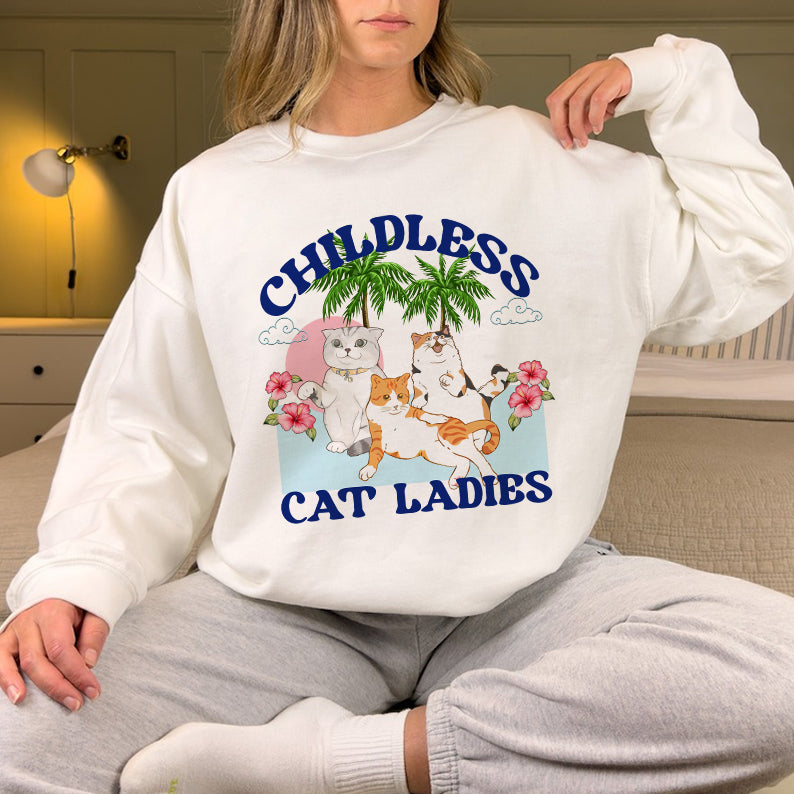 Petthouse | Childless Cat Ladies Shirt, Childless Cat Lady, Cat Ladies Coconut Tree, Comma La America