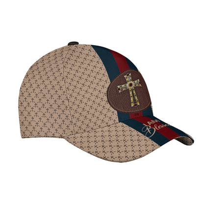 Petthouse | I Am Blessed Baseball Cap Christ Cross Pattern Cross Shoes Christ Cross Baseball Cap Christian Gift