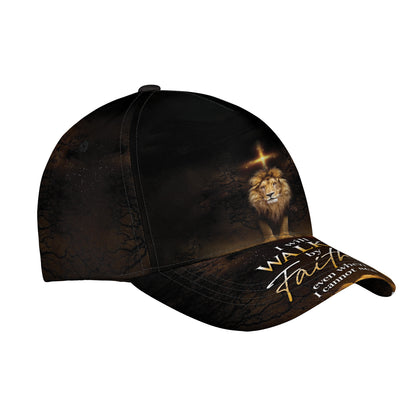 Petthouse | I Will Walk By Faith Baseball Cap Christ Lion Baseball Cap Christian Baseball Cap Best Gift