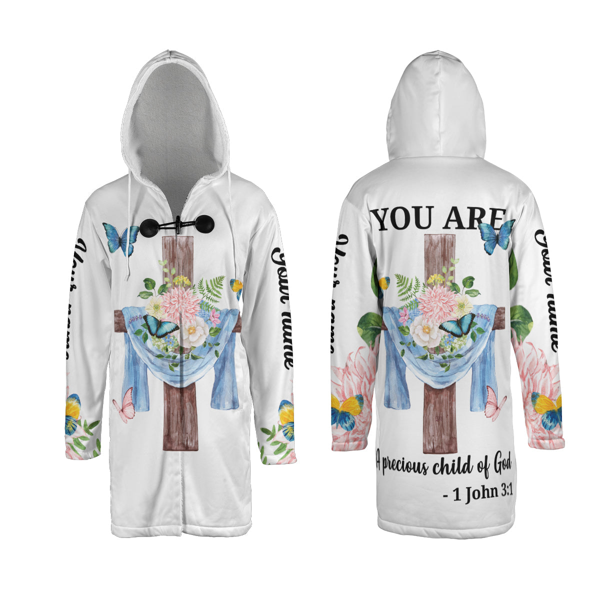 Petthouse | You Are A Precious Child Of God Hooded Cloak Customized Name Cloak Christian Apparel