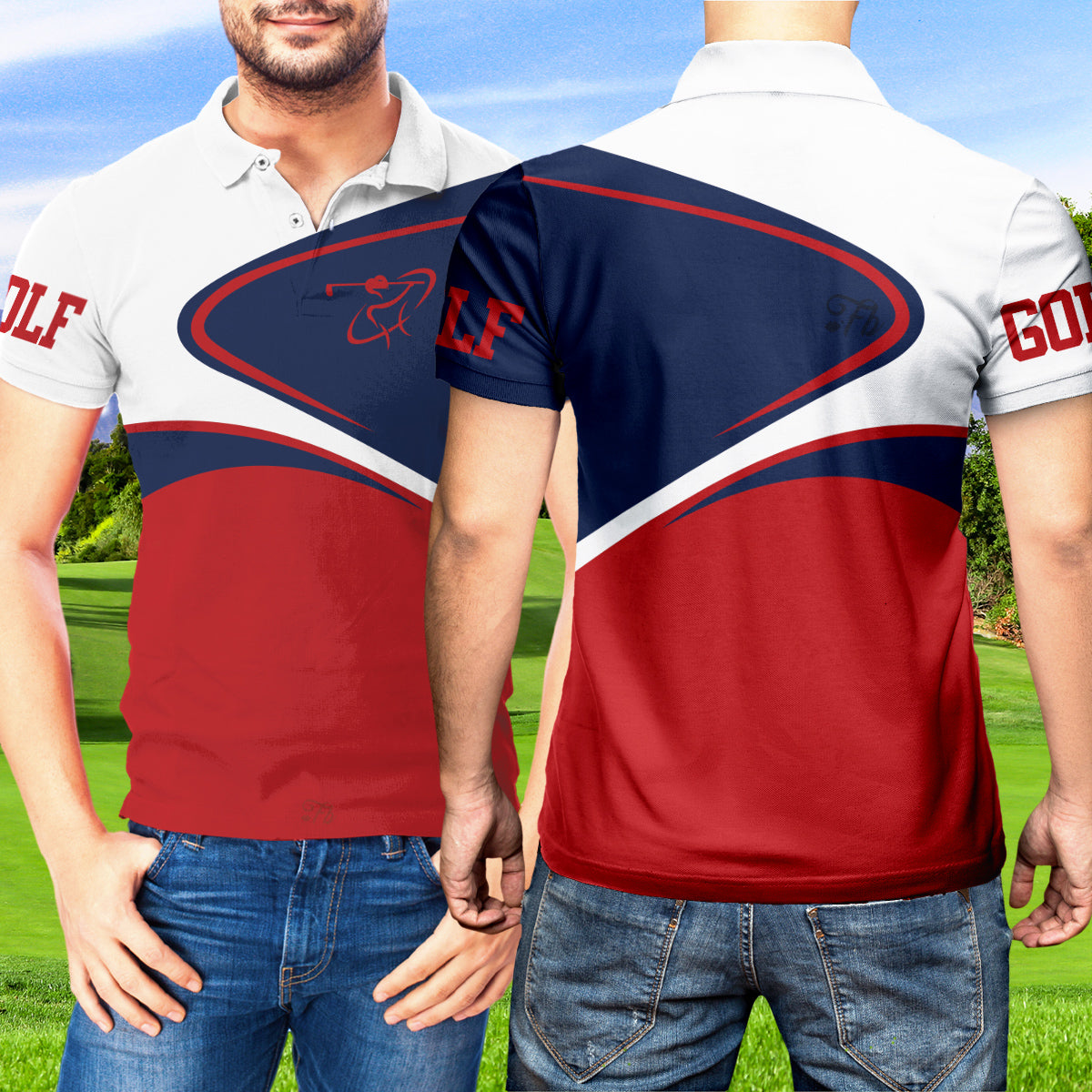 Petthouse | Golf Polo Shirt Golf Man Gift Mens Polo Shirt Born To Play Golft Golfer Dad Gift