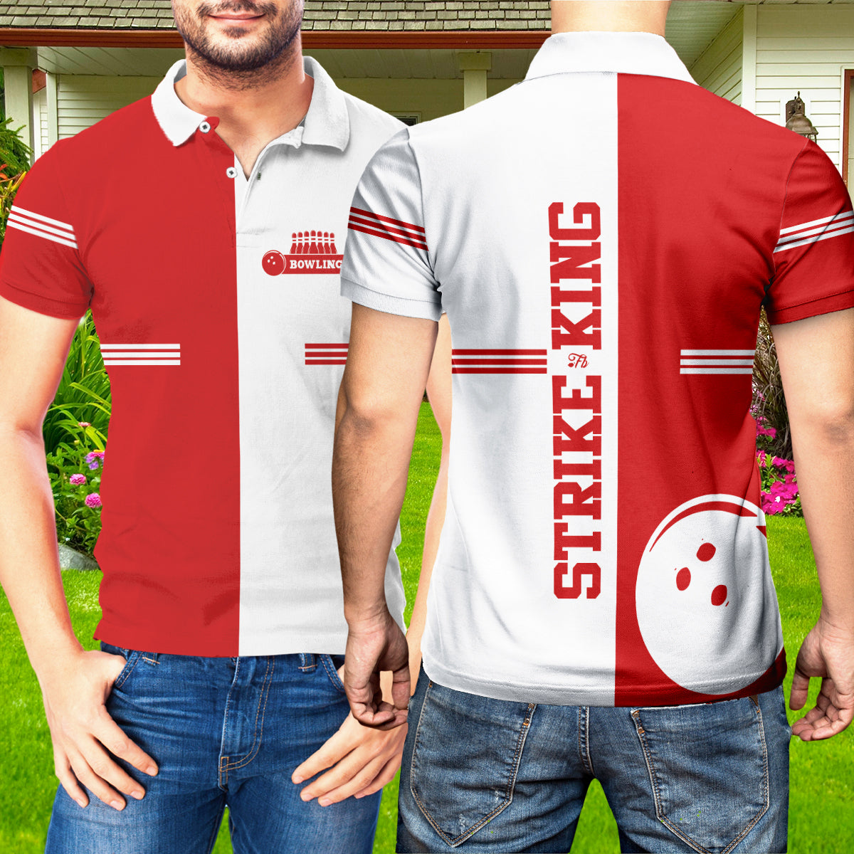 Petthouse | Bowling Player Lovers Polo Shirt, Strike King Polo Shirt, Bowling Fans Holiday