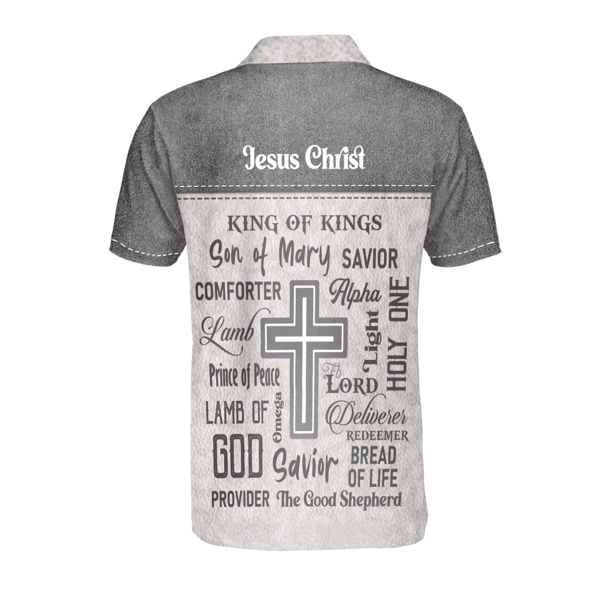 Petthouse | Jesus Christ Catholic Men's Polo Shirt King Of Kings Son Of Mary Jesus Lover Pastor Gift