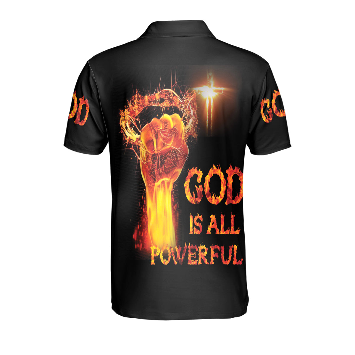 Petthouse | Jesus Christian King Polo Shirt God Is All Powerful Sport Shirt God Lovers Gift Religious Gift