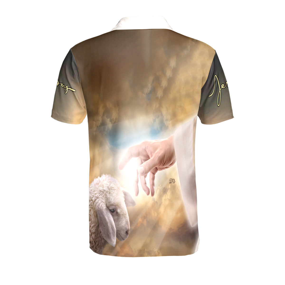 Petthouse | Jesus Christian Lamb Of God Polo Shirt God Christian Heaven Religion Sport Shirt Religious Gift