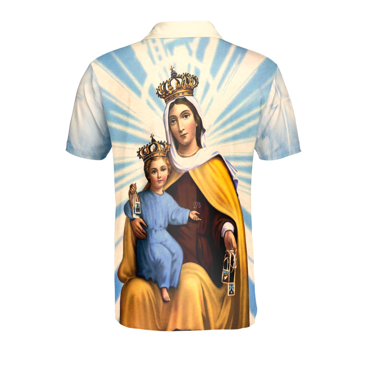 Petthouse | Our Lady Of Mount Polo Shirt Maria Mother Sport Shirt Religious Gift Mother's Day Gift Idea