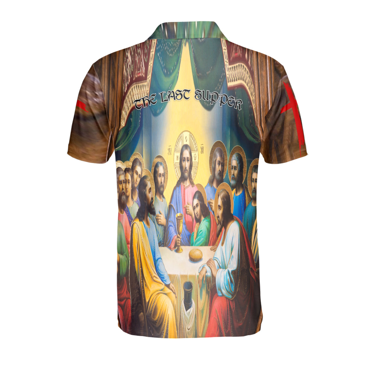 Petthouse | The Last Supper Christian Polo Shirt Jesus Christian Sport Shirt Religious Gift Idea