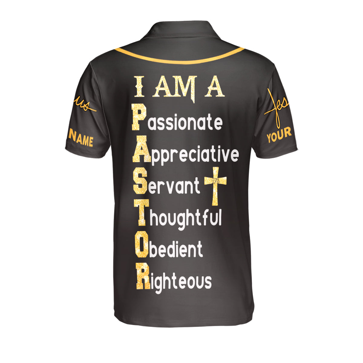 Petthouse | Customized Name Jesus Christian I Am A Pastor Polo Shirt Bible Verse Sport Shirt Scripture Quote