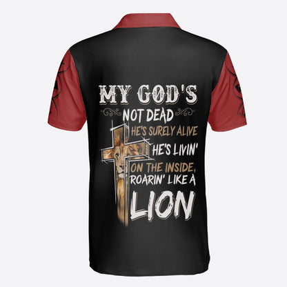 Petthouse | Customized Polo Shirt Jesus Faith Polo Shirt My God's Not Dead Polo Shirt Christian Gift