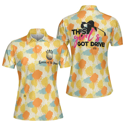 Petthouse | Queen Of The Queen Polo Shirt Golf Queen Polo Shirt This Girl's Got Drive Polo Shirt Golf Girl Gift