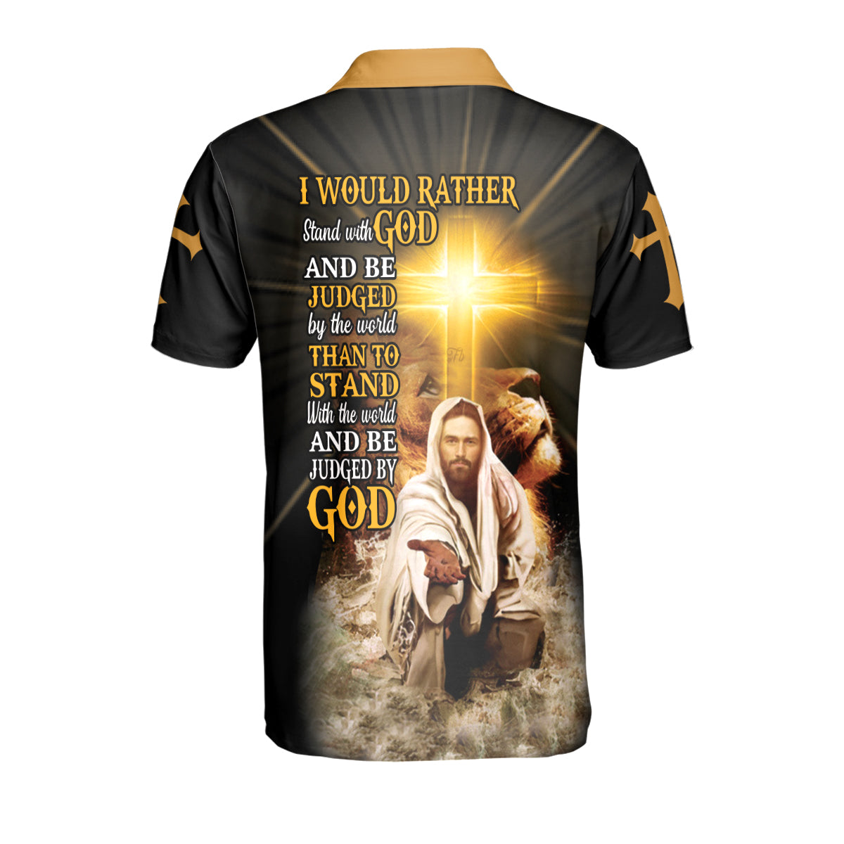 Petthouse | Jesus Christian Lion Polo Shirt Judged By God Sport Shirt God Christ Lovers Gift Religious Gift