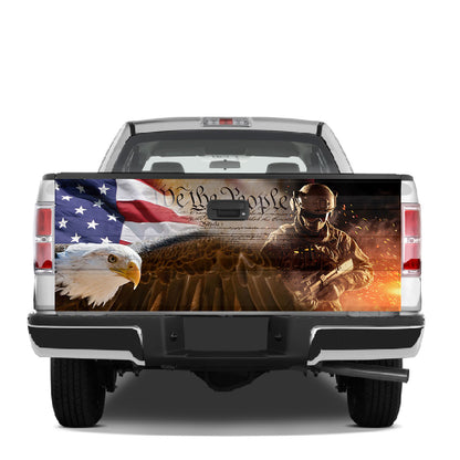 Petthouse | Eagle Veteran American Honor The Title Tailgate Wrap We The People Vinyl Decal