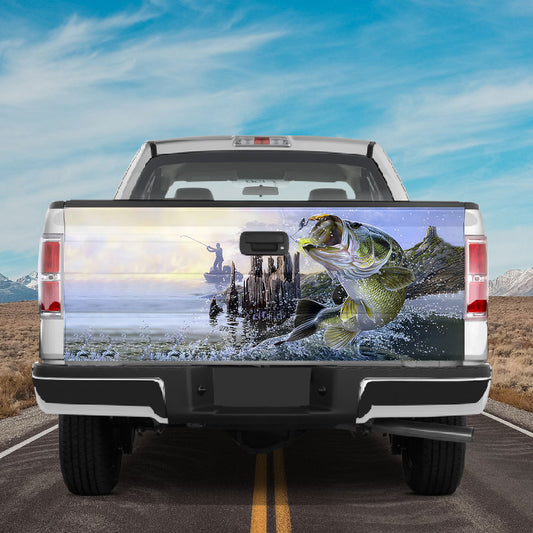 Petthouse | Fishing Tailgate Wrap, Fishing Life Tailgate Wrap, Bass Fishing Tailgate Wrap, Dad Gift