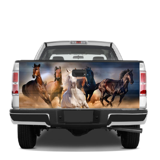 Petthouse | Running Horse Lovers Tailgate Wrap, Horse Lovers Decal, Country Girl Cowgirl Truck Decor