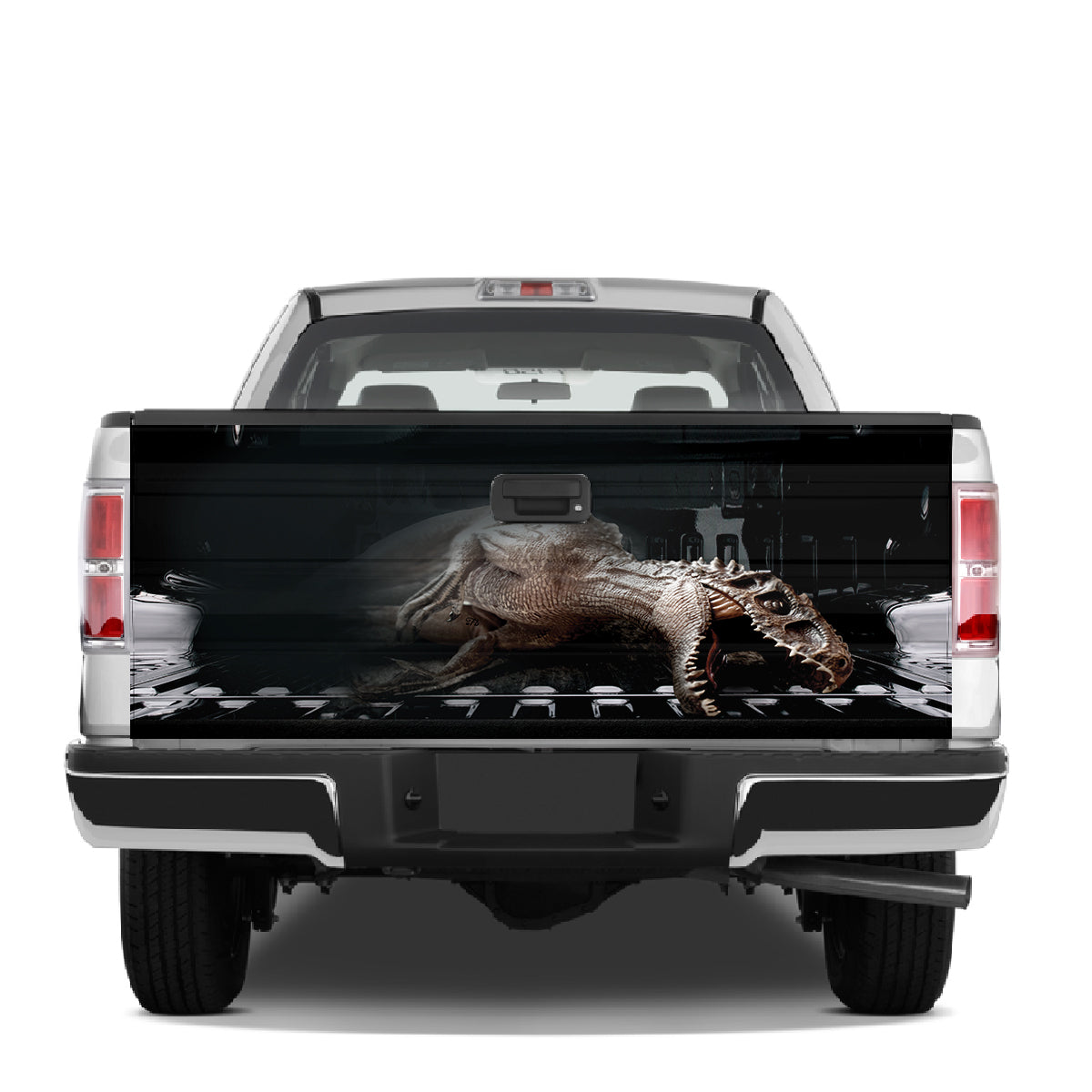 Petthouse | Raptor Dinosaur Tailgate Wrap Jurassic World Tailgate Cover Dinosaur Lover Decal Car Accessories