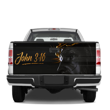 Petthouse | Jesus Christ John 3 16 Truck Tailgate Wrap Ttailgate Graphic Decal Jesus Christian Religious