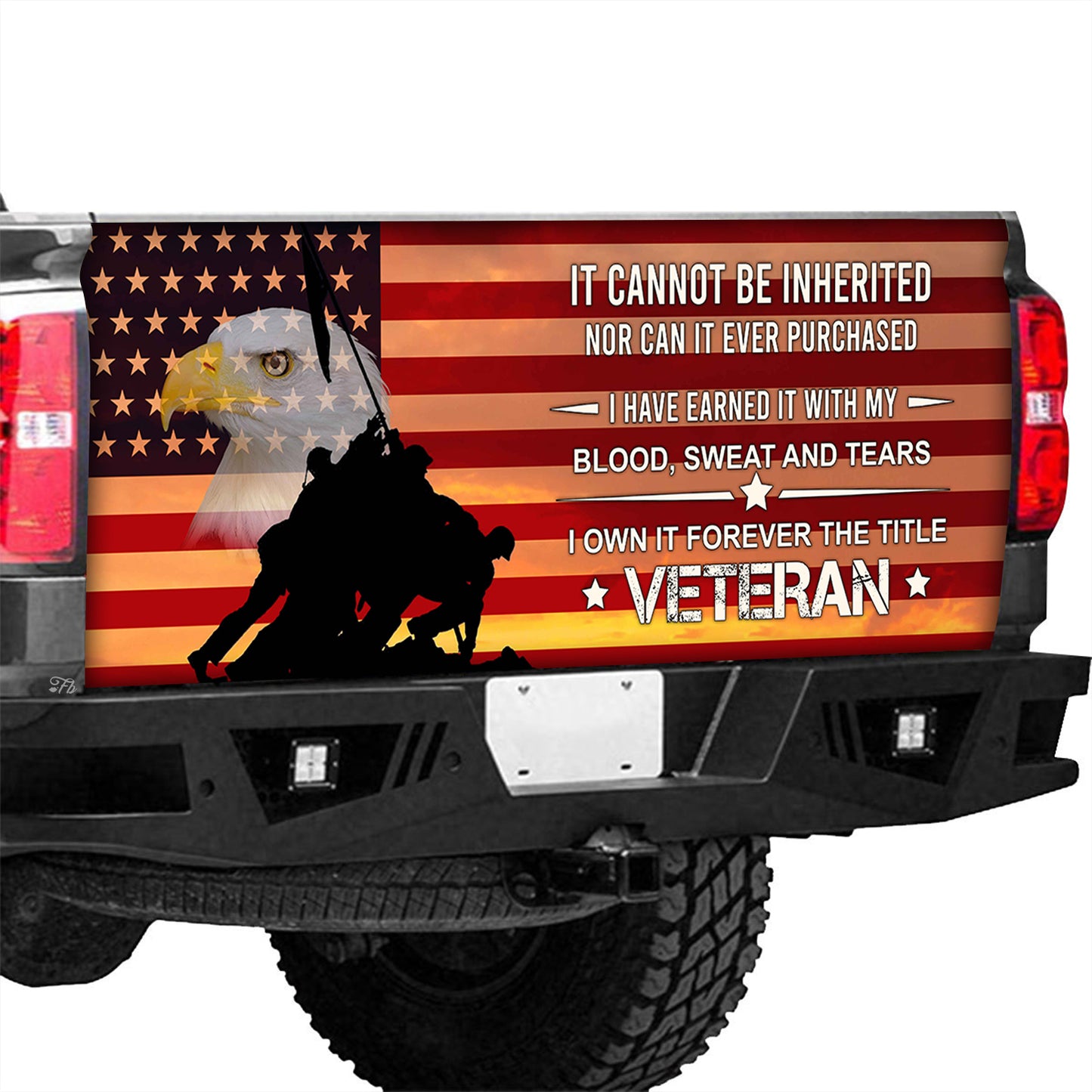 Petthouse | American Veteran Wrap Veteran Tailgate Wrap American Eagle Wrap American Flag Wrap Car Decoration