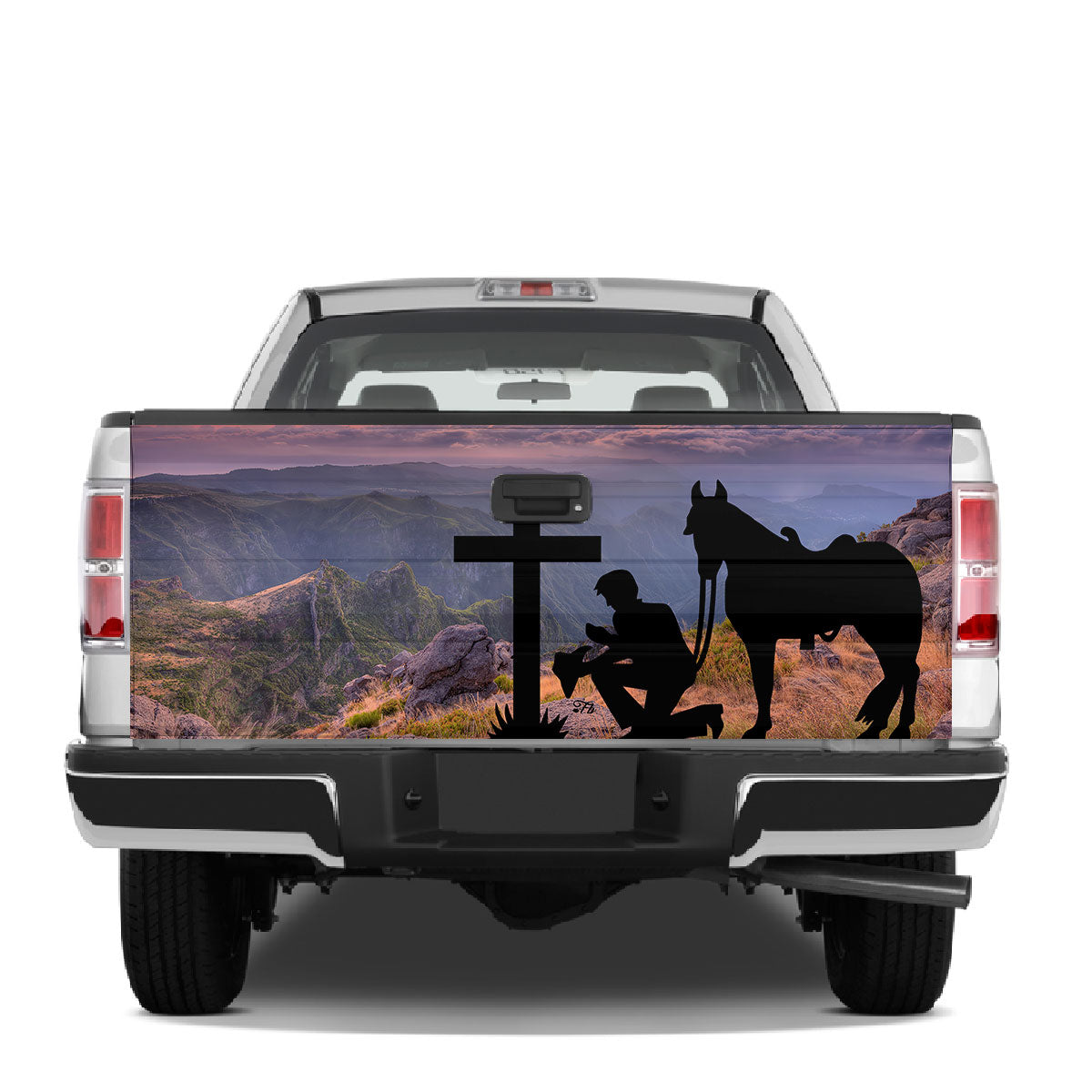 Petthouse | Christian Horse Lovers Tailgate Wrap, Cowboy Cowgirl Truck Decor Gift Idea