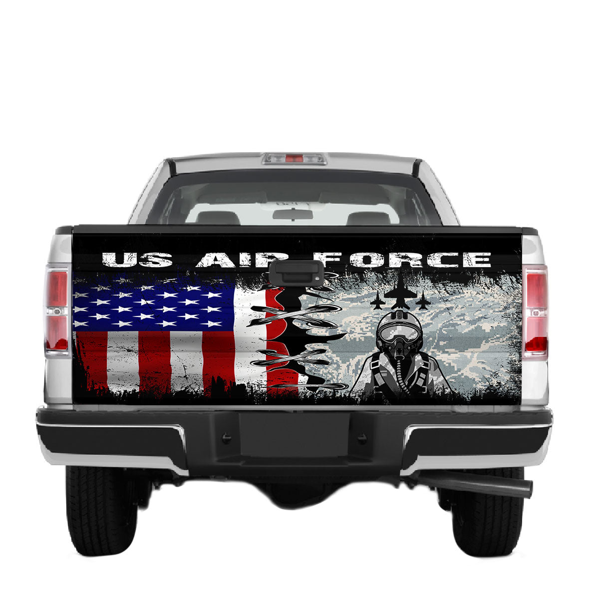 Petthouse | Us Air Force Vinyl Graphic Decal Sticker Patriotic Tailgate Truck Wraps For Memorial Holidays