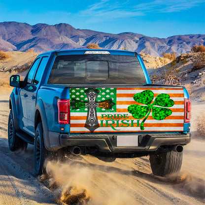 Petthouse | Irish Pride Tailgate Wrap Irish Flag Shamrock Luckky Car Decor Patrick Day