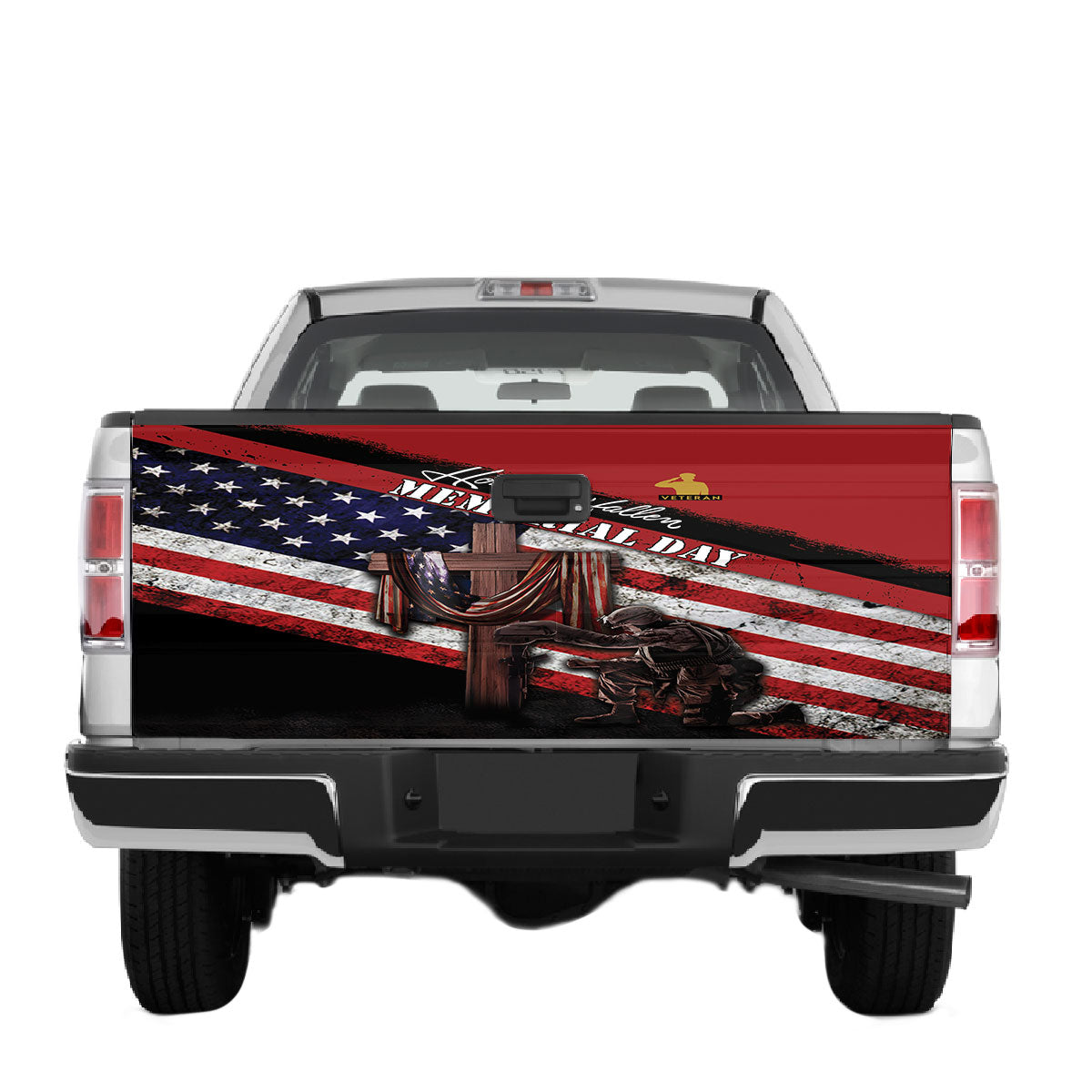 Petthouse | Truck Tailgate Wrap American Veteran Honor The Fallen Memorial Day American Flag Tailgate Wrap