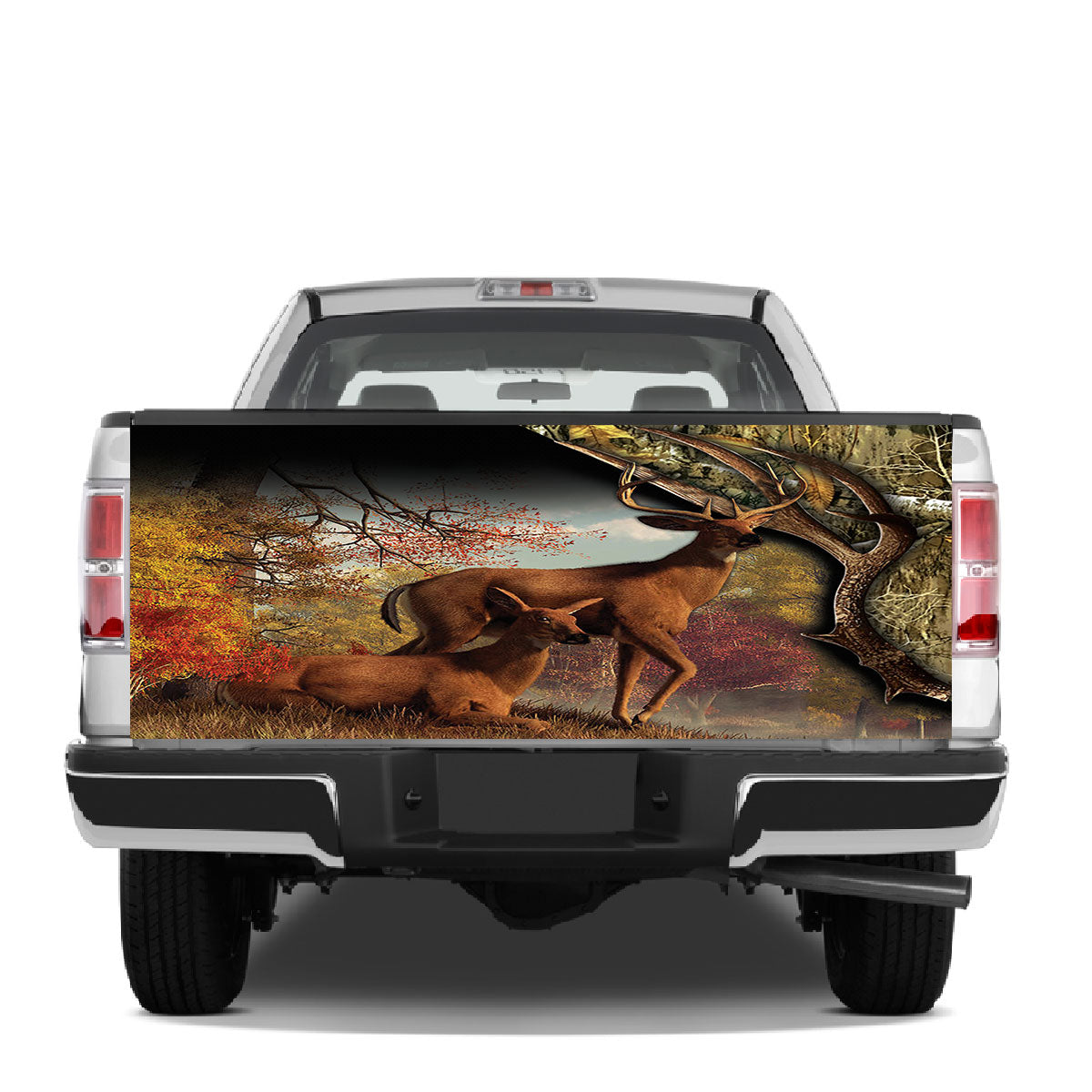 Petthouse | Couple Deer Tailgate Wrap Deer Hunting Truck Tailgate Decal Valentine Gift Hunter Gift