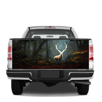 Petthouse | Deer Hunting Tailgate Wrap Decal Deer In Forest Decal Sticker Deer Car Decor