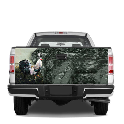 Petthouse | Roster Tailgate Wrap Wild Rooster Cover Forest Pattern Wrap Rooster Lover Best Gift