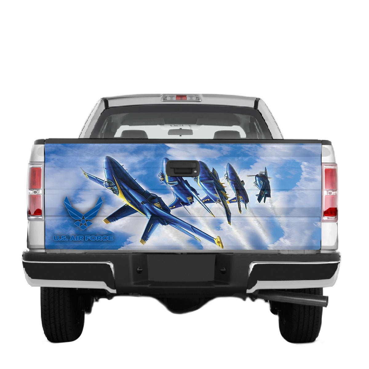 Petthouse | Us Air Force Tailgate Wraps For Trucks Navy Aviation Art Tailgate Sticker Military Aircraft