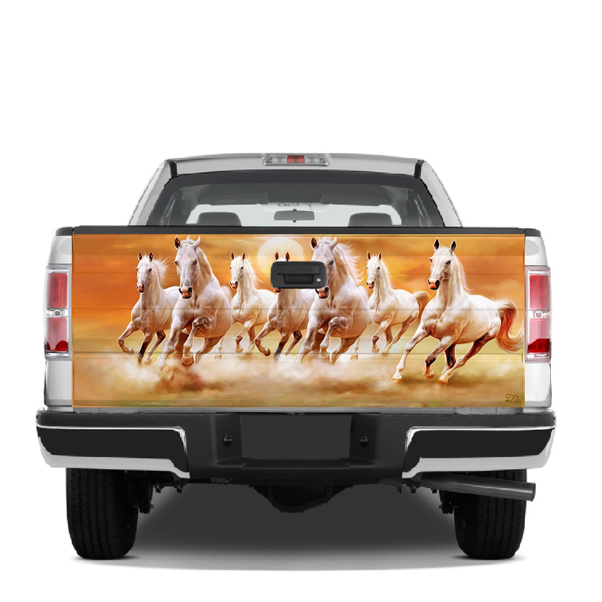 Petthouse | White Horse Tailgate Wrap, Running Horse Tailgate Wrap, Cool Horse Tailgate Wrap