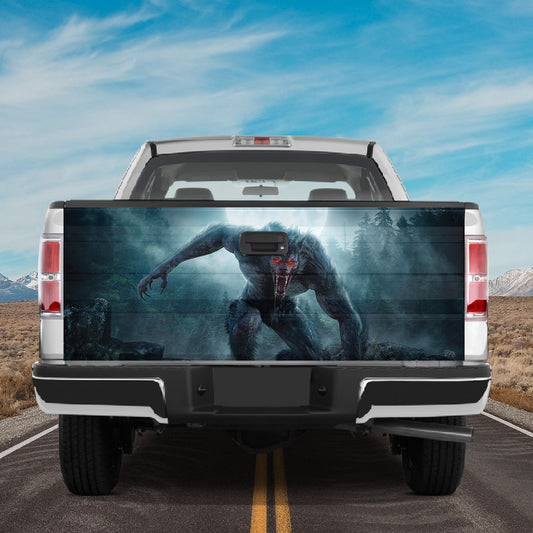 Petthouse | Wolfman Tailgate Wrap Halloween Night Wrap Moon Night Cover Monster Wrap Halloween Decor