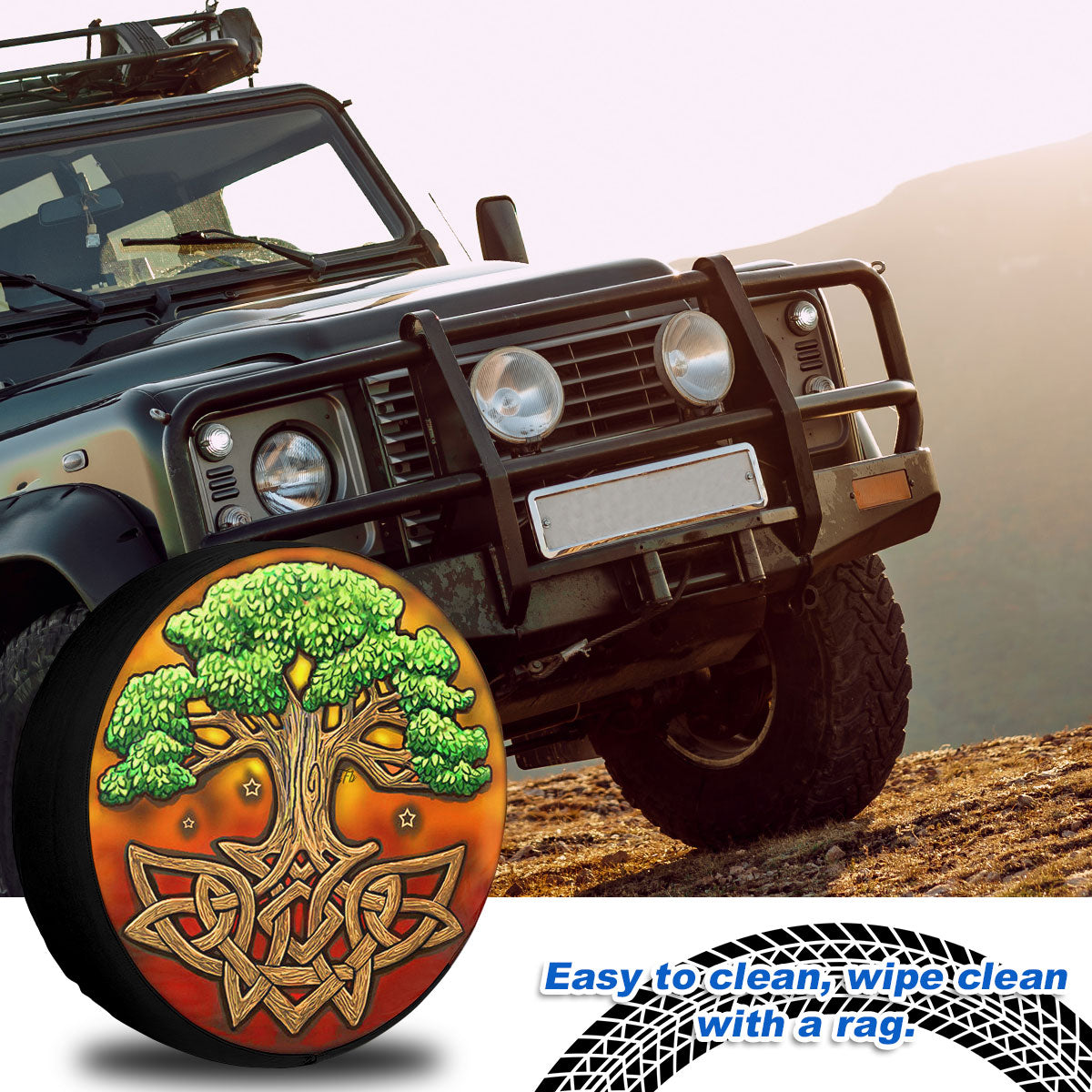 Petthouse | Celtic Tree Of Life Spare Tire Cover Celtic Tree Truck Decoration Tree Plant Friends Gift