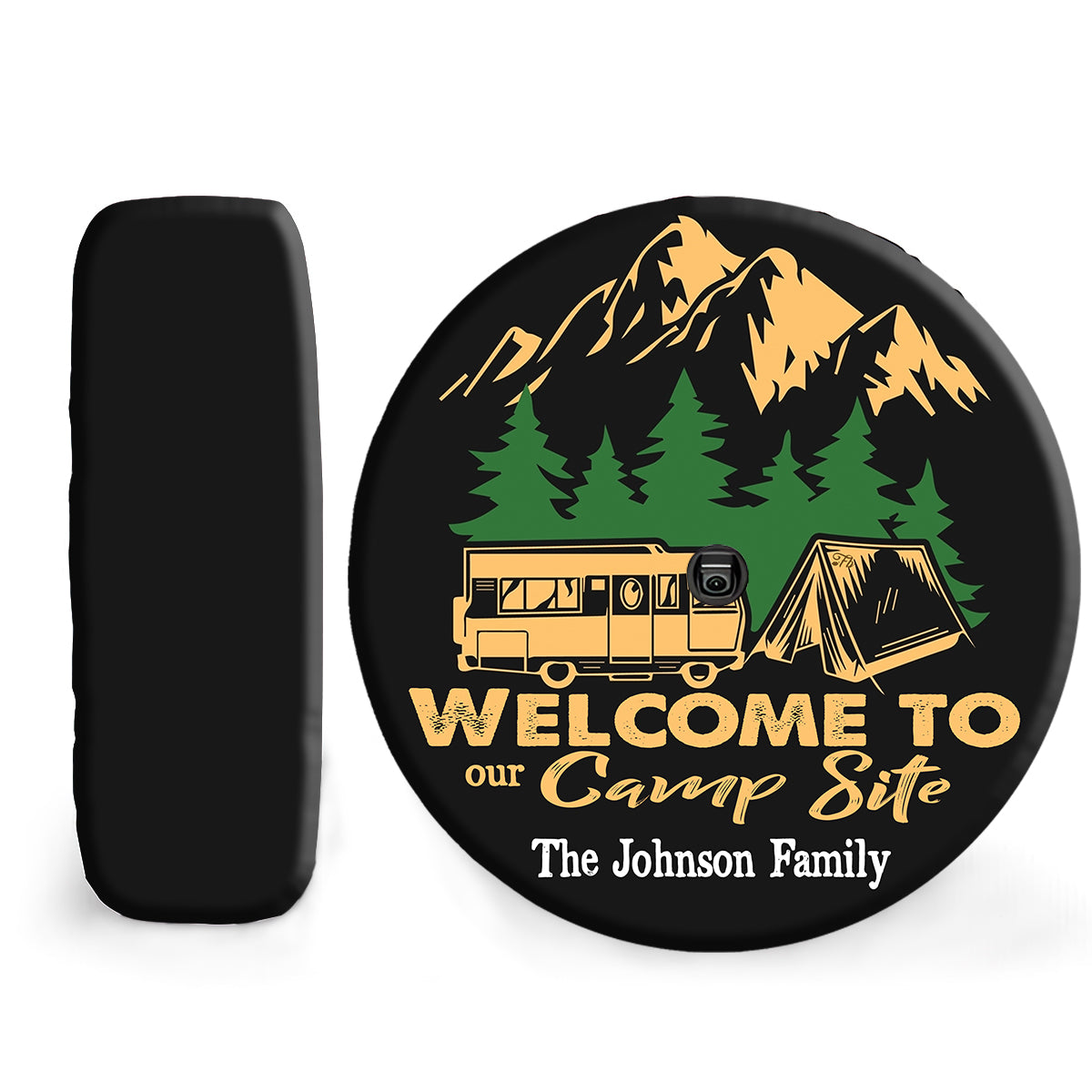 Petthouse | Customized Wheel Cover Welcome To Our Campsite Spare Tire Cover Mountain Car Accessory