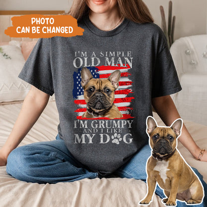 Petthouse | Personalized Dog I'm An Old Man With My Dog Shirt, Father's Day For Dog Dad Dog Owner